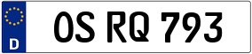 Trailer License Plate